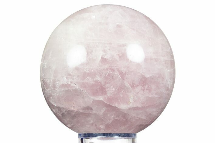 Polished Rose Quartz Sphere - Madagascar #344334